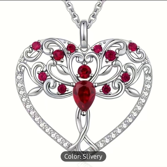 NEW Tree of Life Heart Necklace - Picture 4 of 6